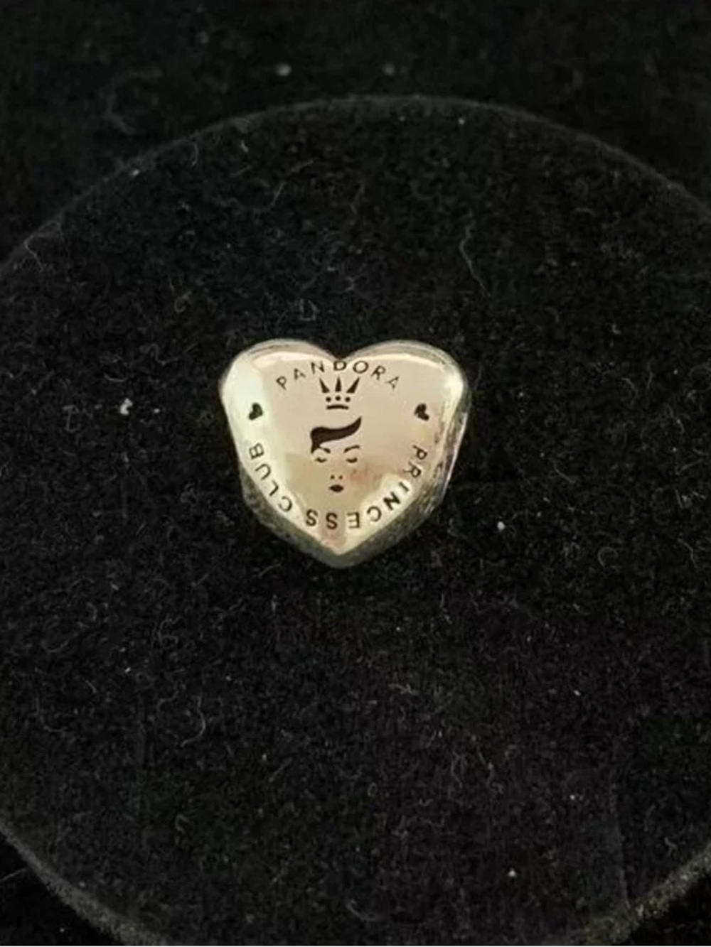 Pandora Silver Heart Princess Club Charm